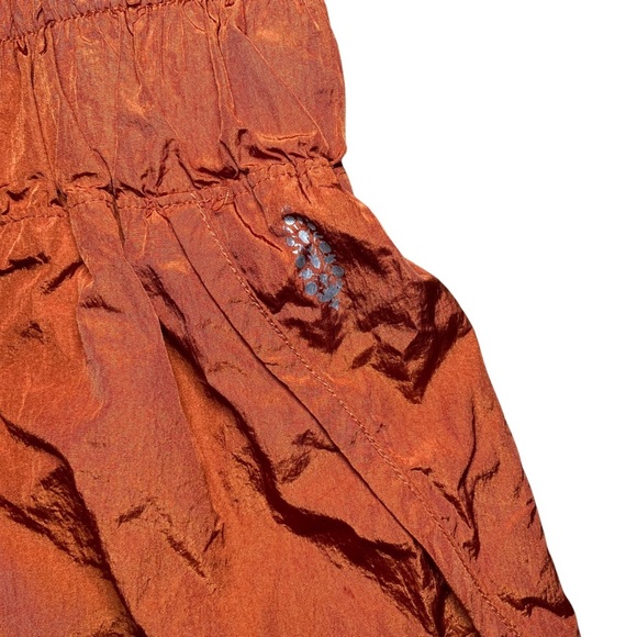 Free People FP Movement The Way Home Shorts Dark Orange Colorful Size Small - Picture 4 of 6